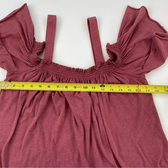 Free People We the Free Rust Red Fast Cane Halter Tank Top Oversized Size XS - Picture 8 of 8